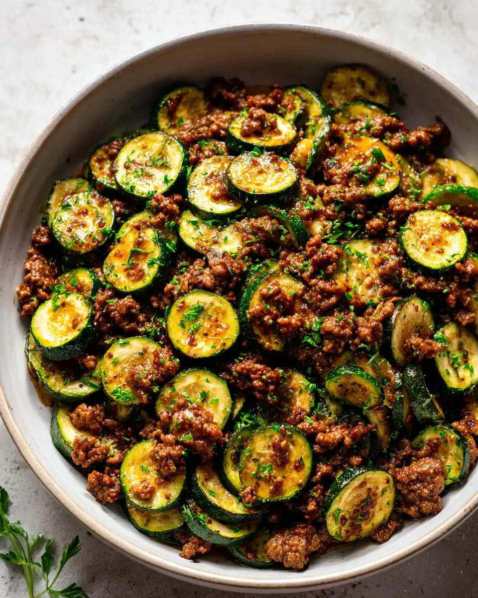 Ground beef zucchini skillet - detail 2
