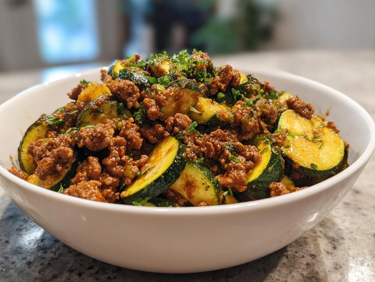 Shocking 30 Min Ground Beef Zucchini Skillet