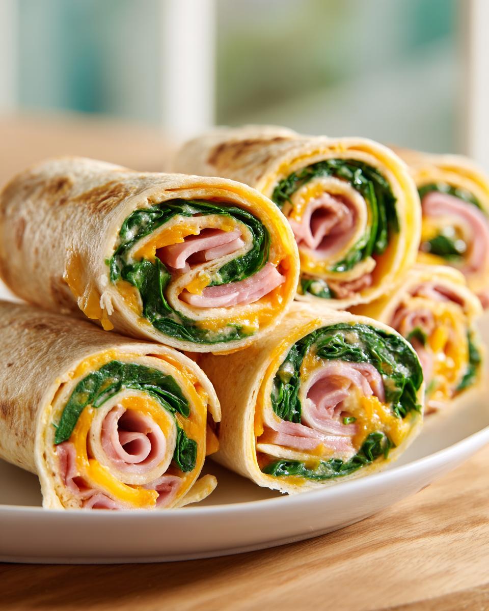 Ham Cheddar Pinwheels - detail 1