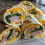 Ham Cheddar Pinwheels