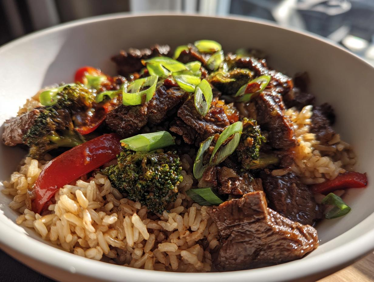 Amazing 35-Min Healthy Beef Skillet with Rice