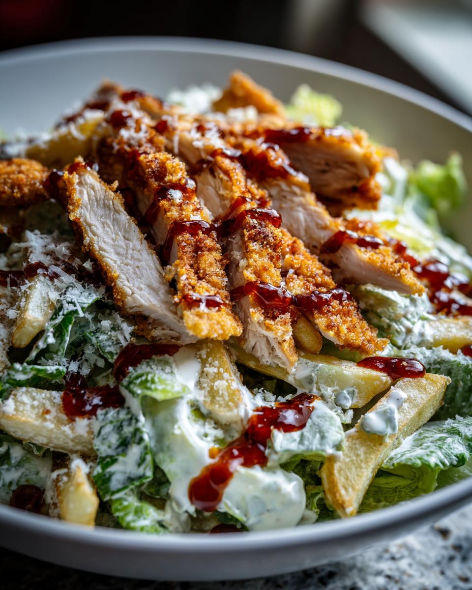 Healthy Chicken Caesar Salad Fries - detail 1