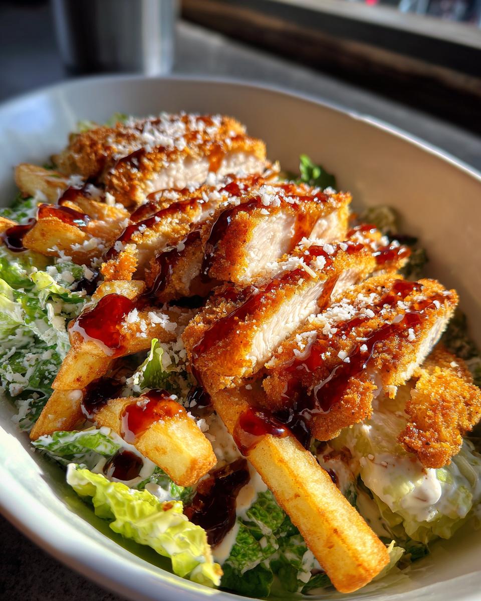 Healthy Chicken Caesar Salad Fries - detail 2