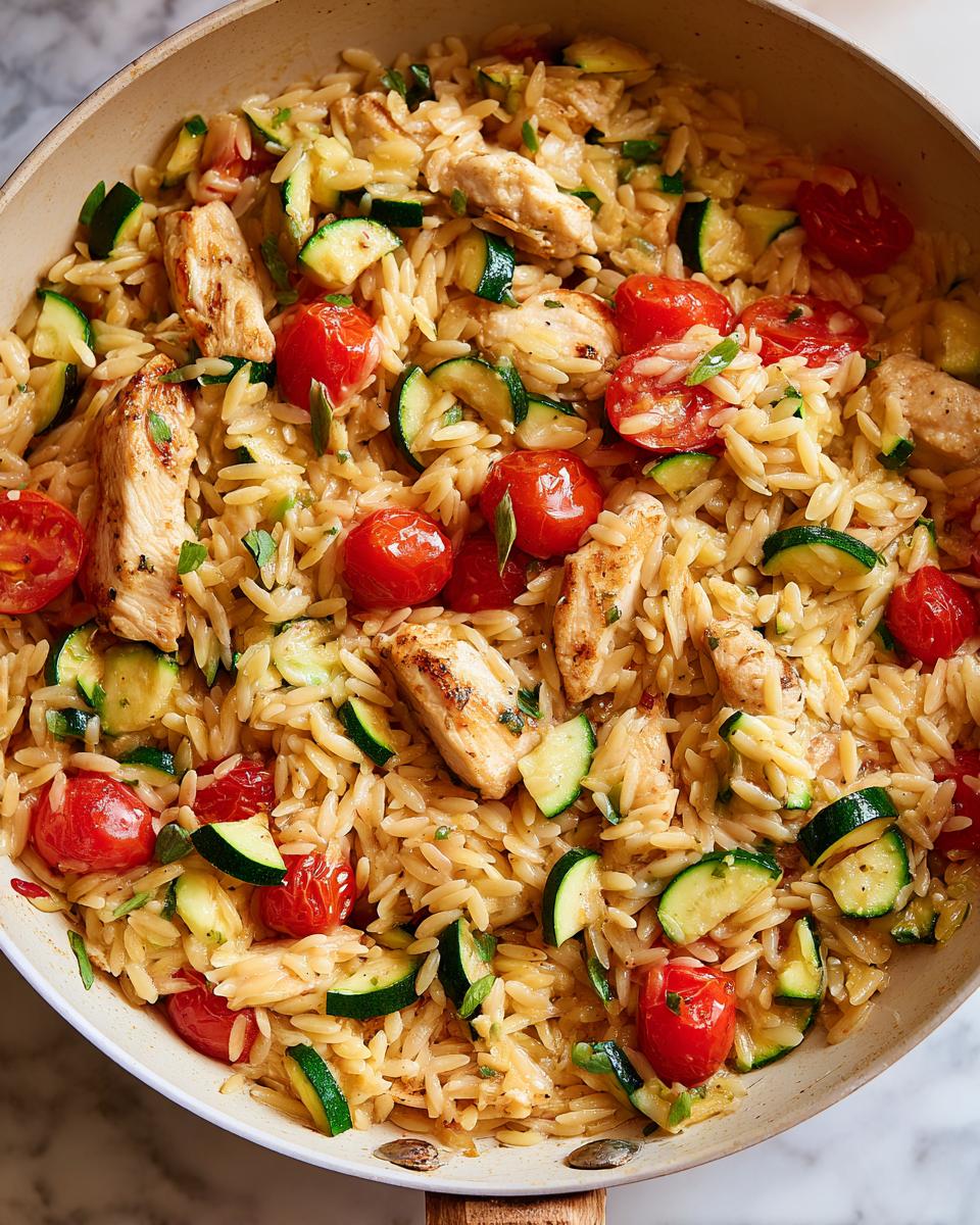 Healthy Chicken Orzo Skillet - detail 1