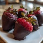 Healthy Chocolate Covered Strawberries