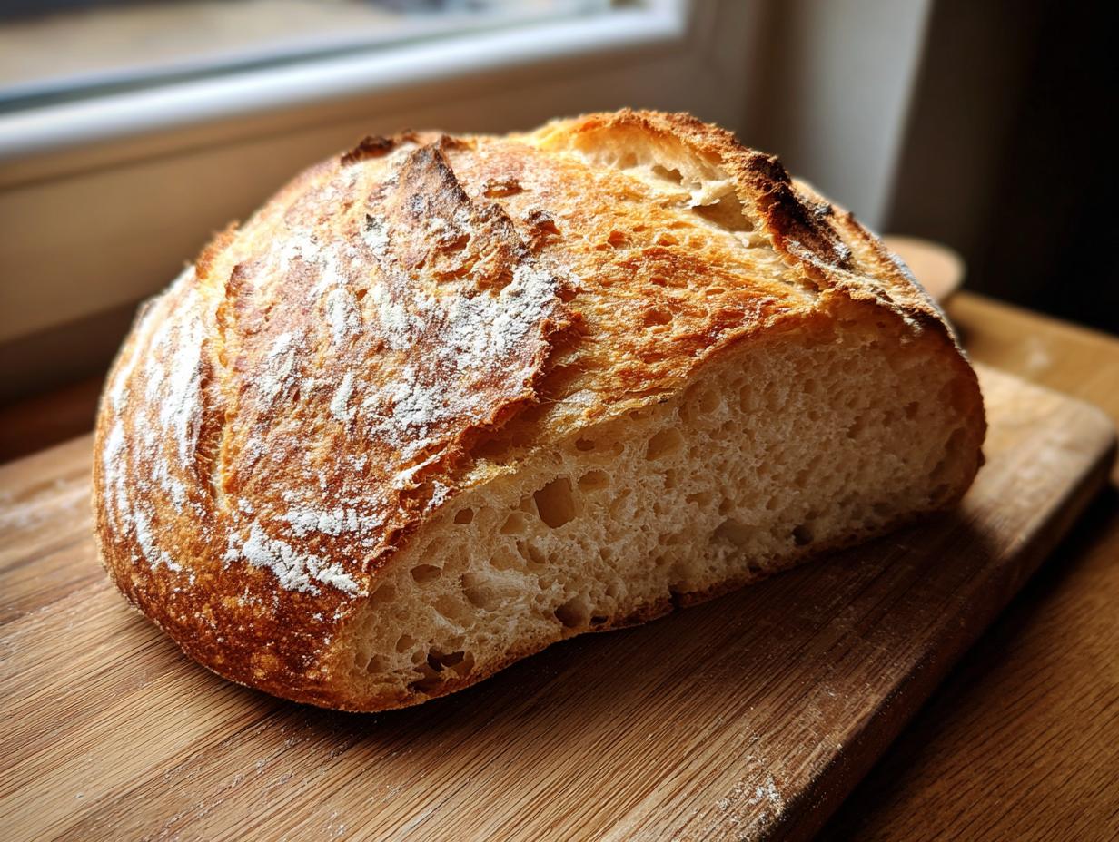 Amazing 3 Step Healthy Homemade Sourdough Loaf