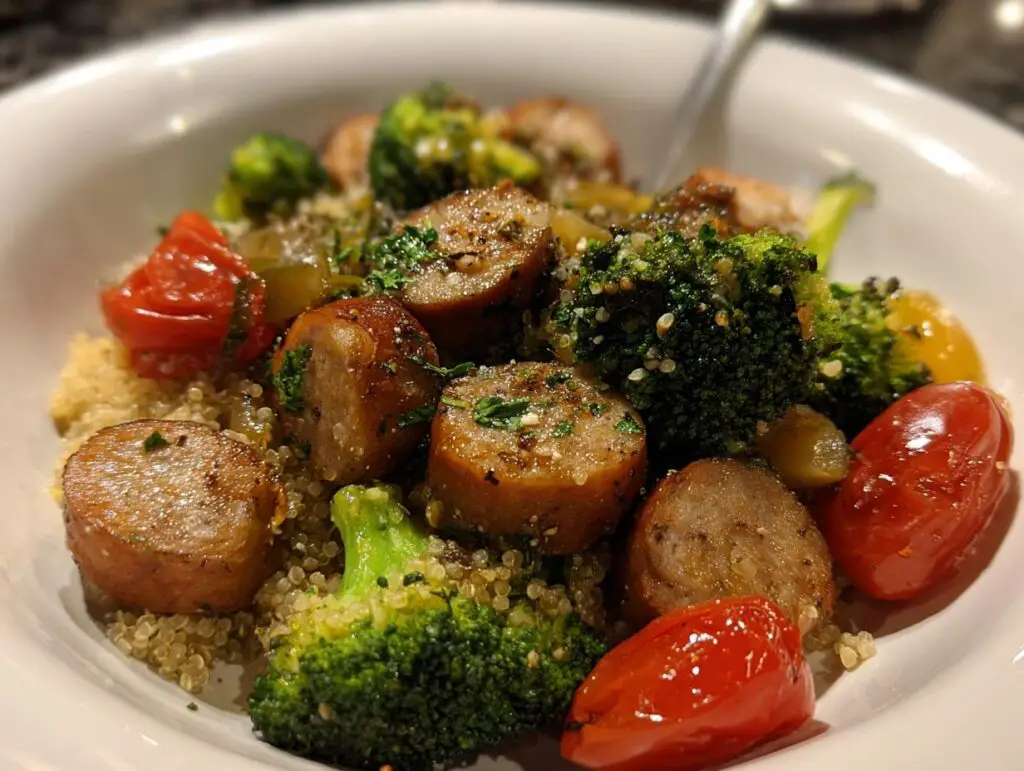 Healthy Sausage Dinner Plate