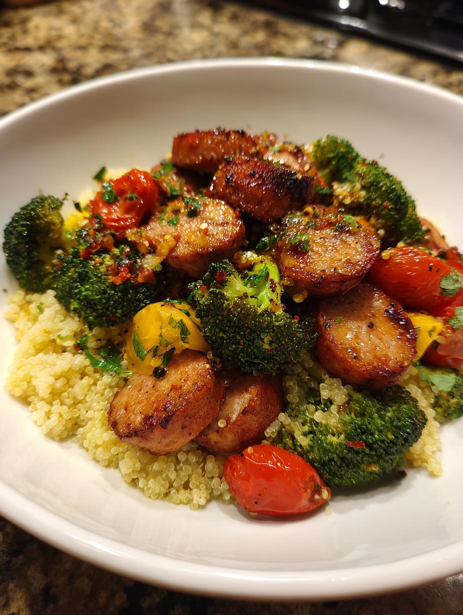 Healthy Sausage Dinner Plate - detail 2