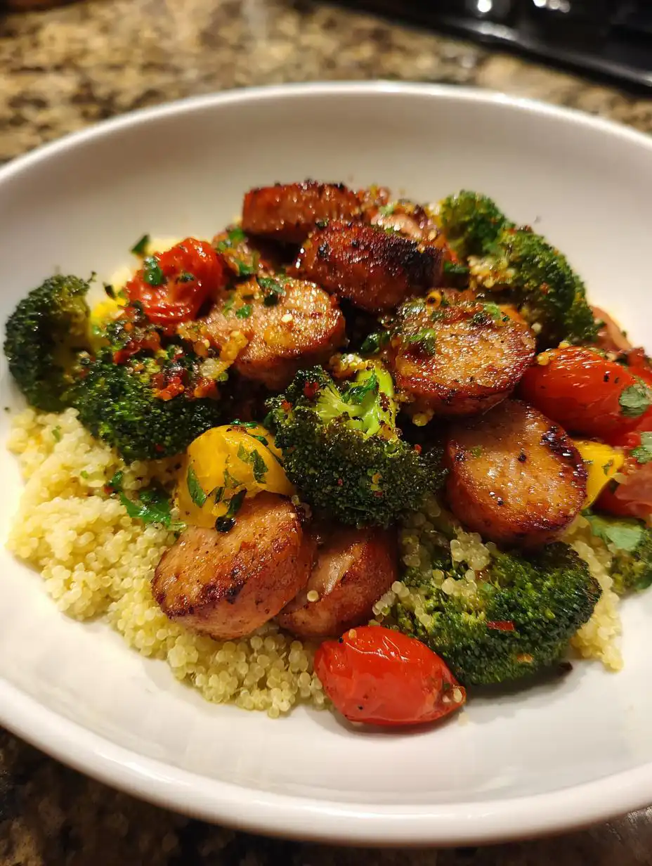 Healthy Sausage Dinner Plate - detail 2