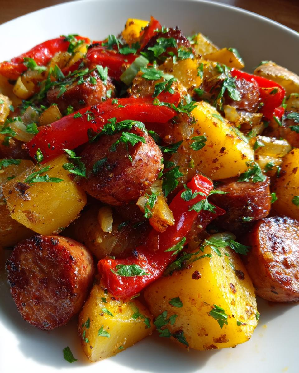 Healthy Smoked Sausage and Potatoes Skillet - detail 1