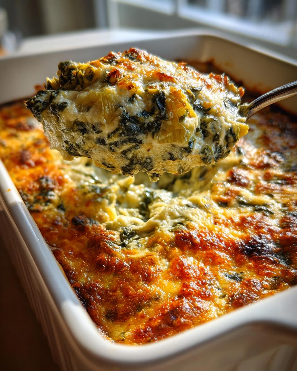 Healthy Spinach Artichoke Dip - detail 1