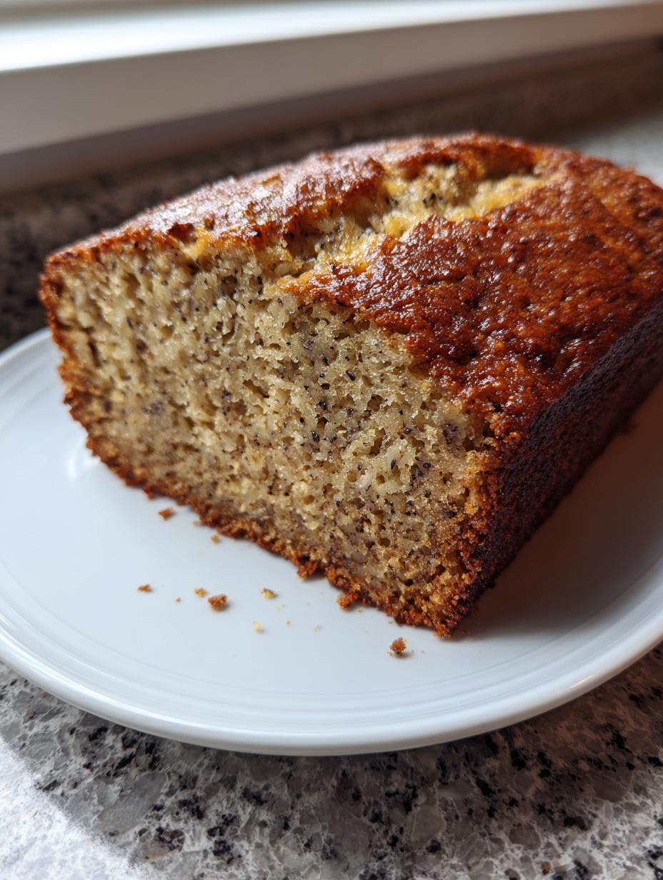 Healthy banana bread with oats - detail 2