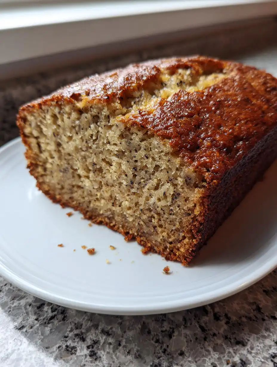 Healthy banana bread with oats - detail 2