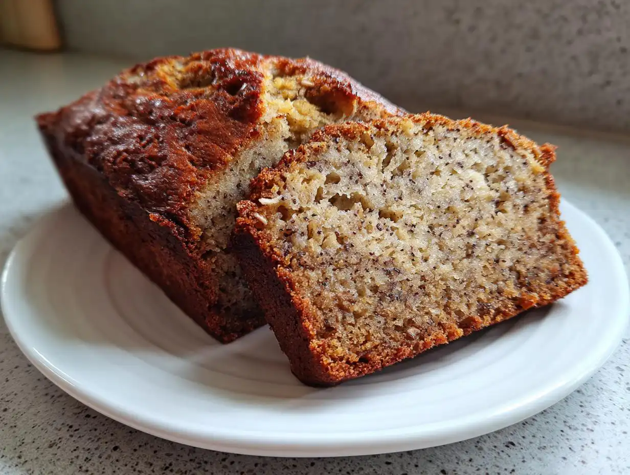 Amazing 190-Calorie Healthy banana bread with oats