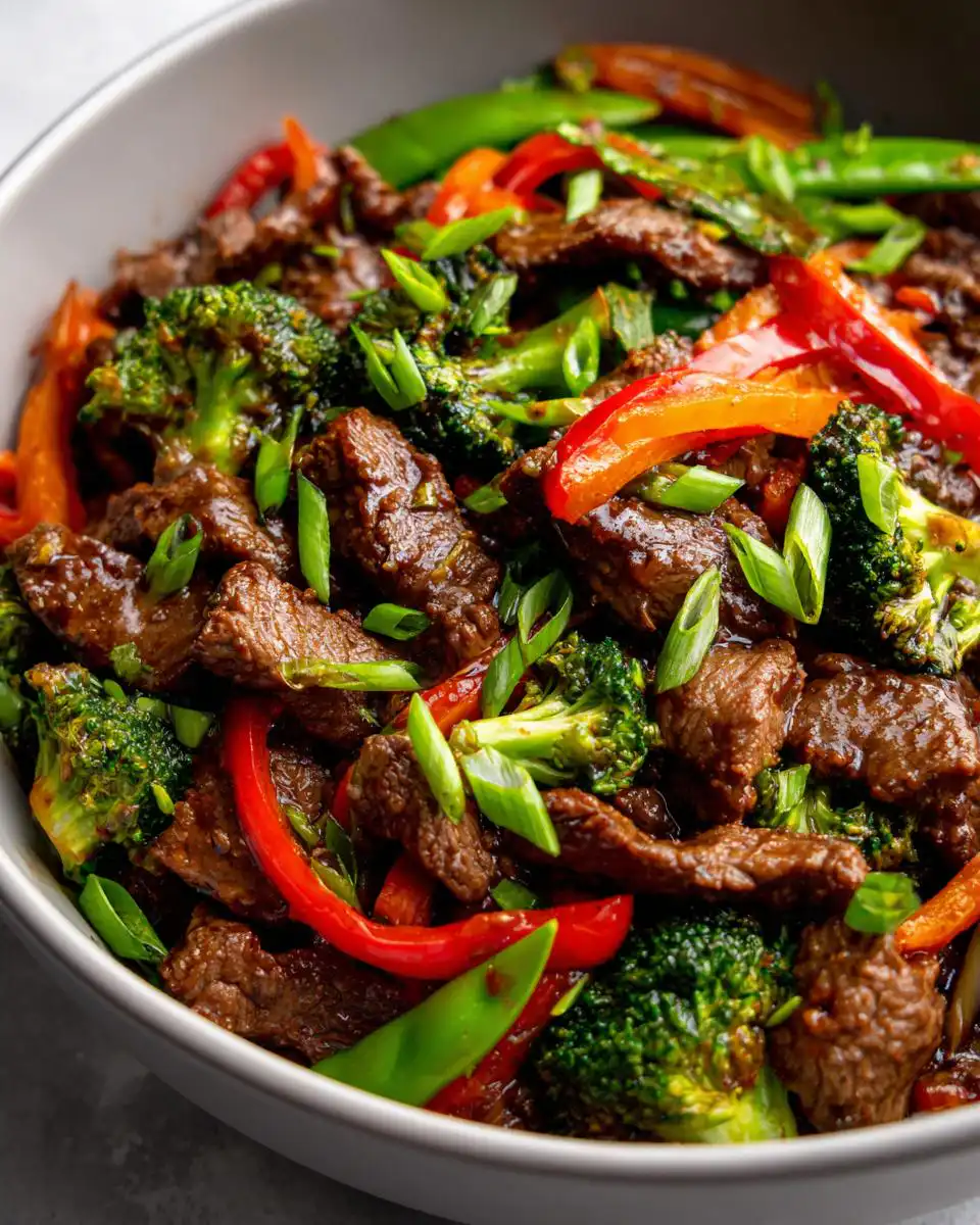 Healthy beef stir fry - detail 1
