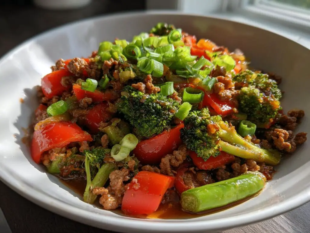Healthy beef stir fry