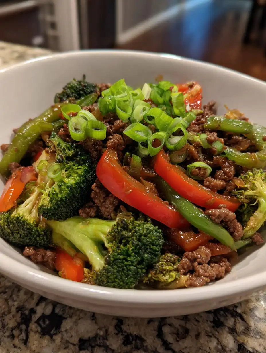 Healthy beef stir fry - detail 2