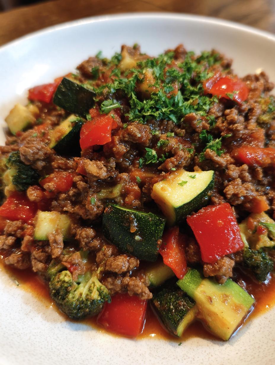 Healthy ground beef skillet - detail 2