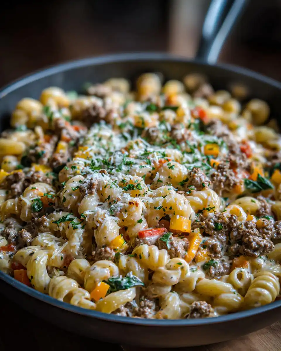 High Protein Beef Pasta Skillet - detail 1