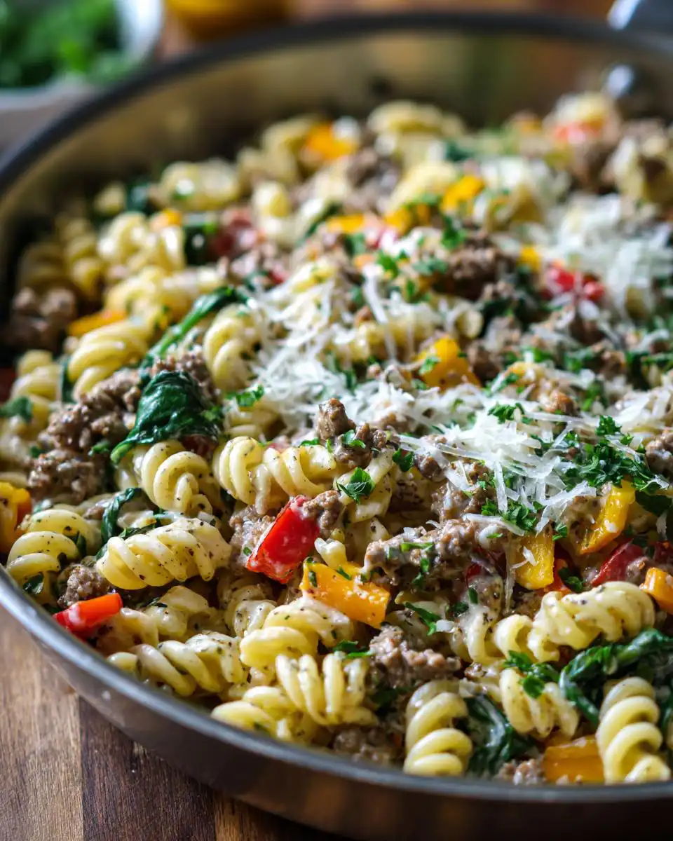 High Protein Beef Pasta Skillet - detail 2