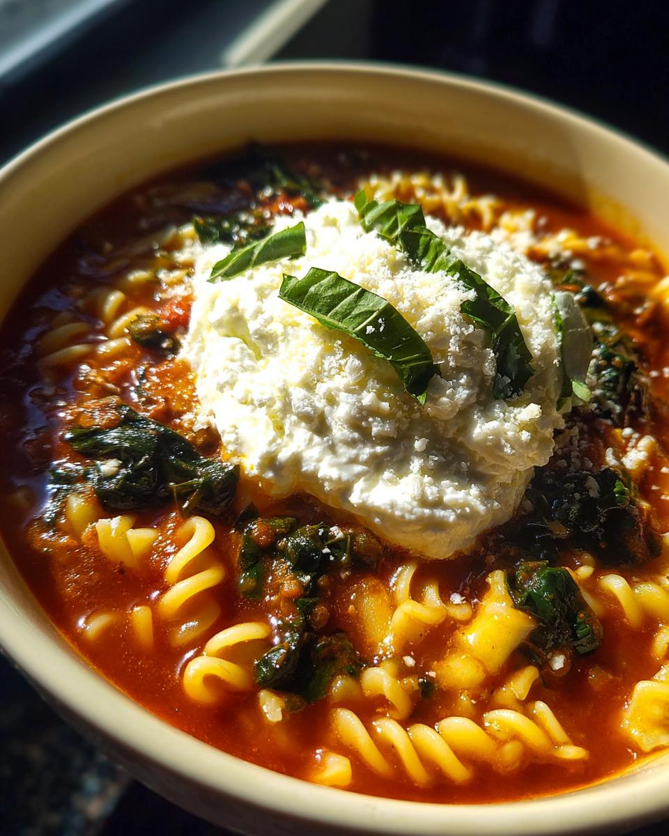 High Protein One Pot Lasagna Soup - detail 1