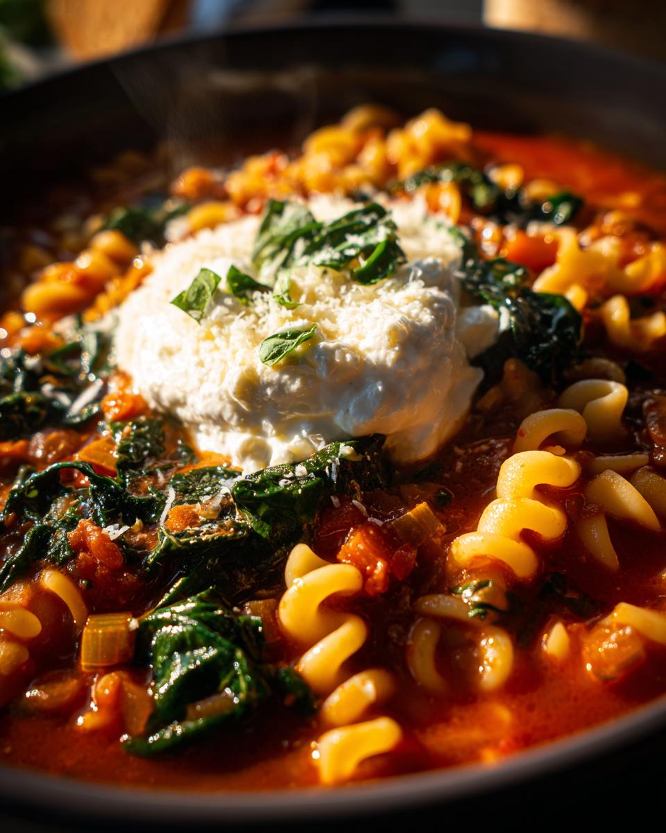 High Protein One Pot Lasagna Soup - detail 2