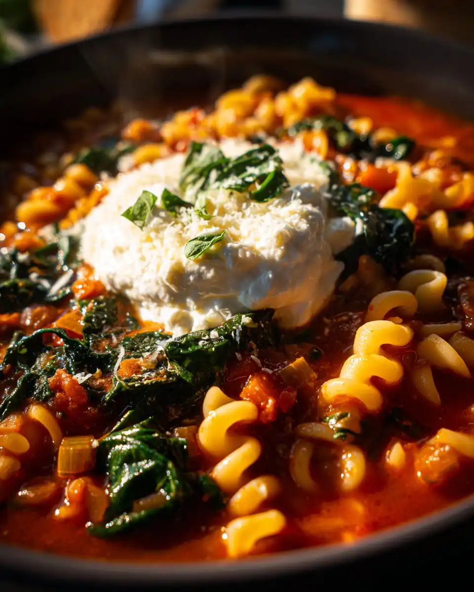 High Protein One Pot Lasagna Soup - detail 2
