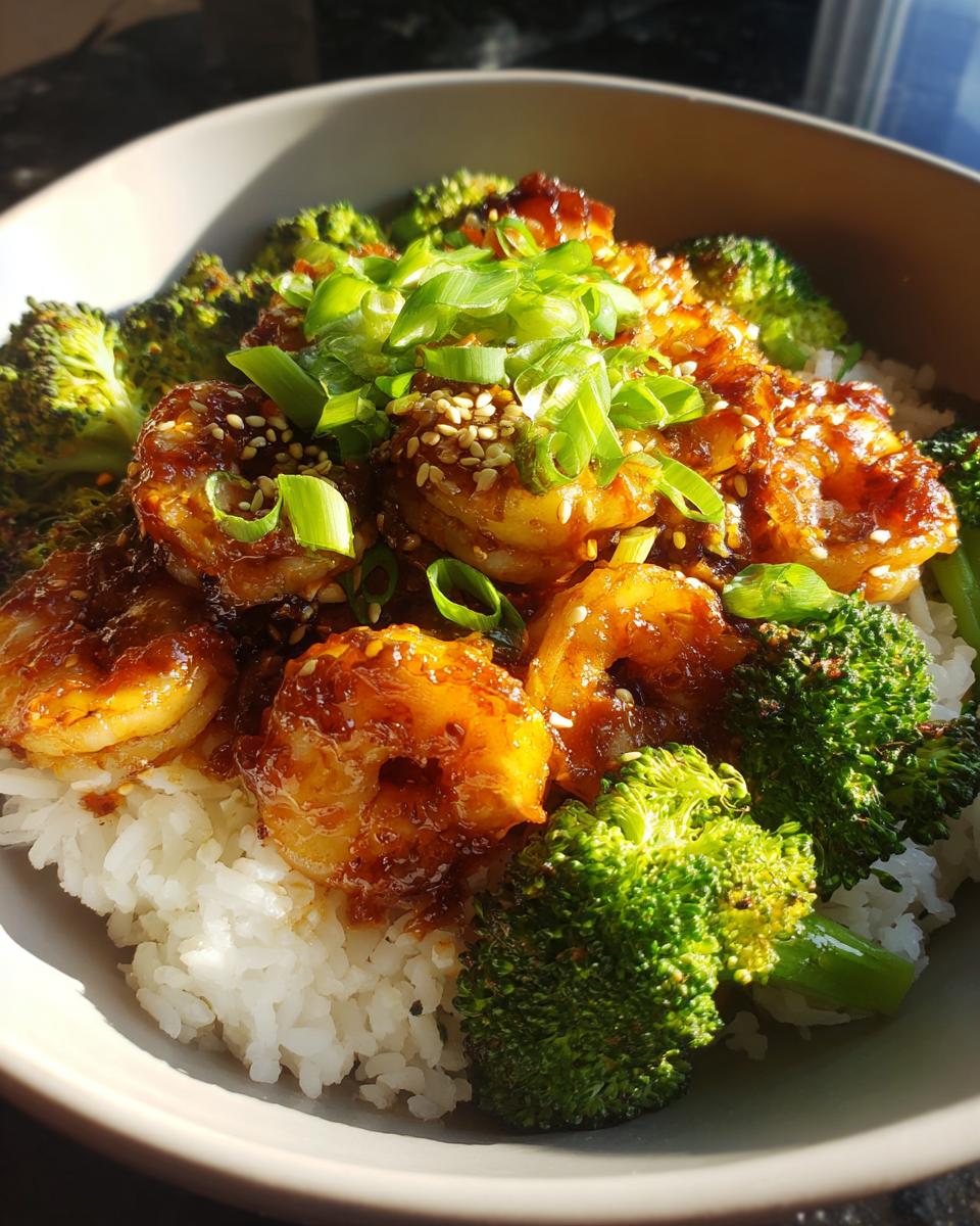 Honey Garlic Shrimp Rice Bowls - detail 1