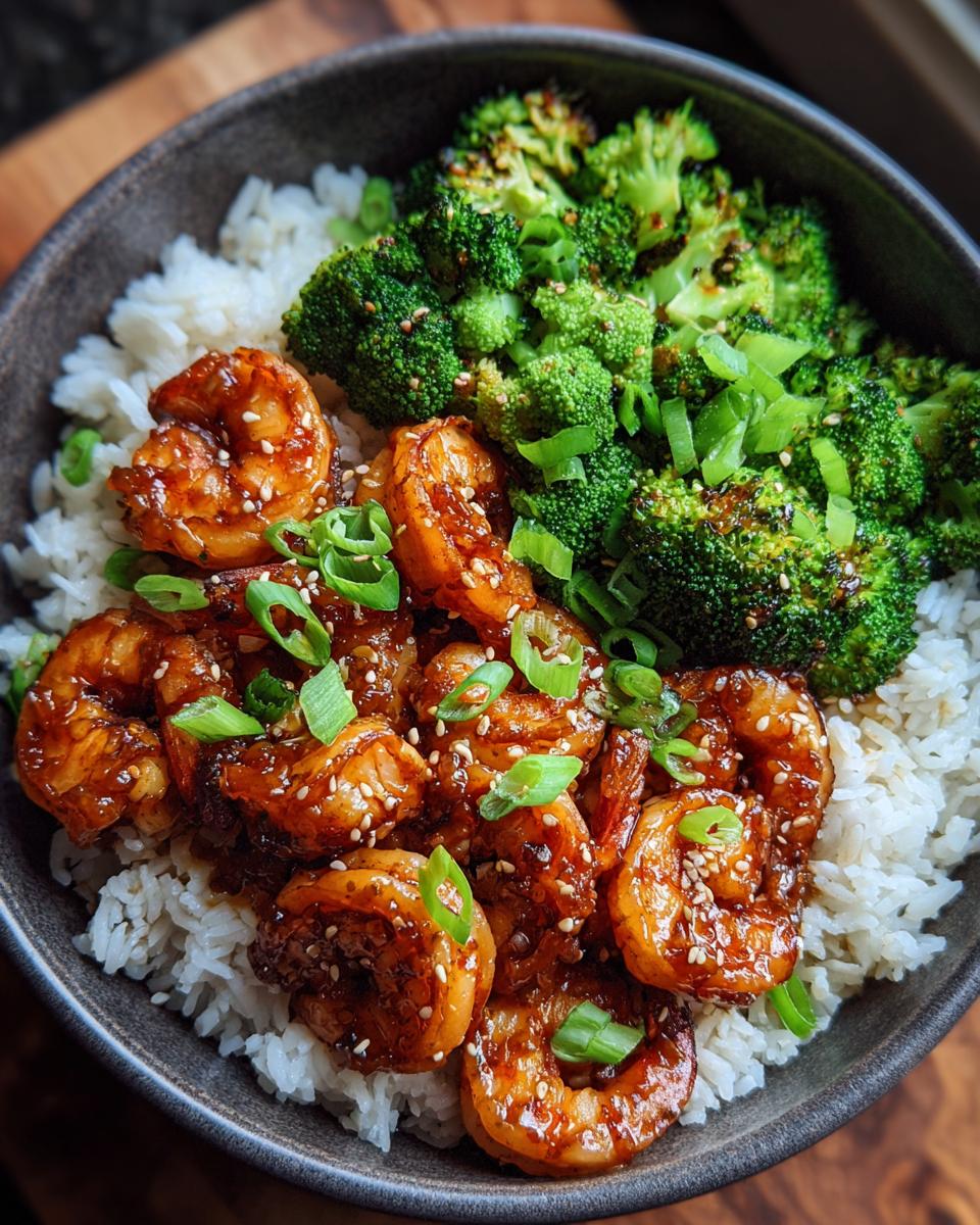 Honey Garlic Shrimp Rice Bowls - detail 2