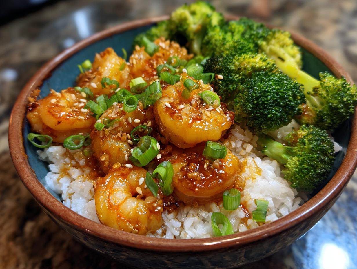 Savory 10-Minute Honey Garlic Shrimp Rice Bowls