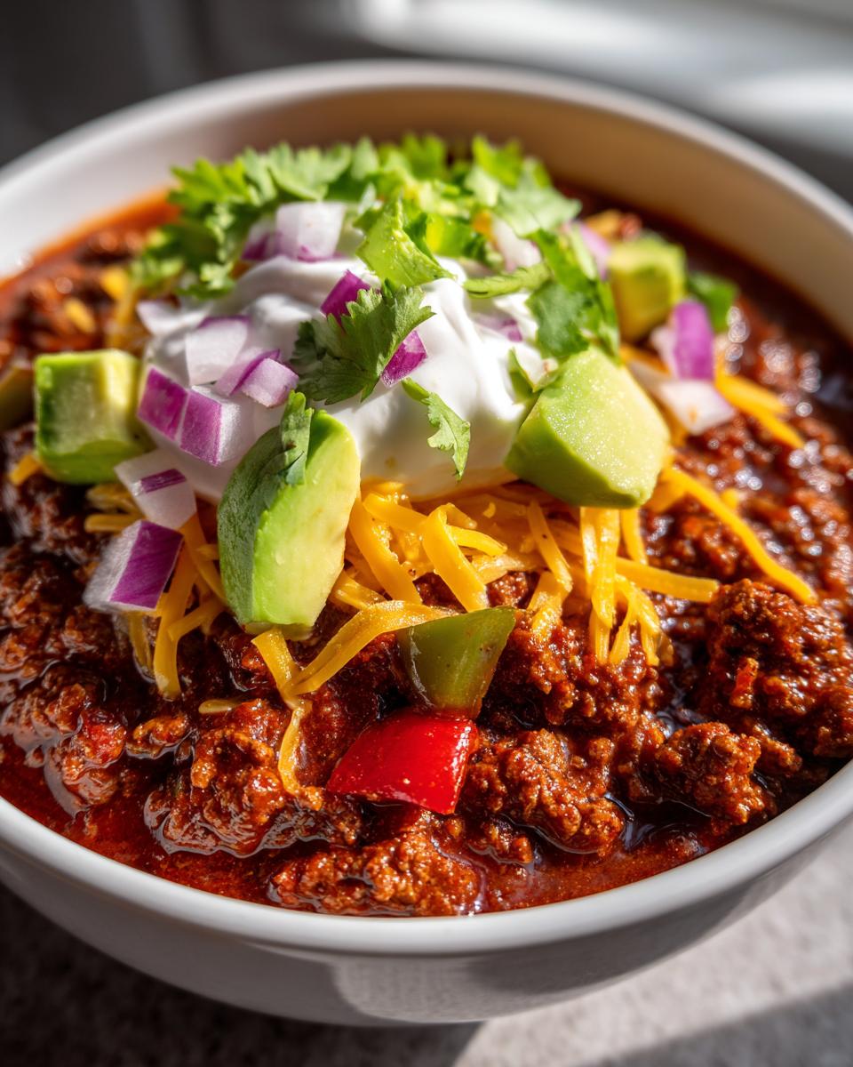 Keto Turkey Chili - detail 1
