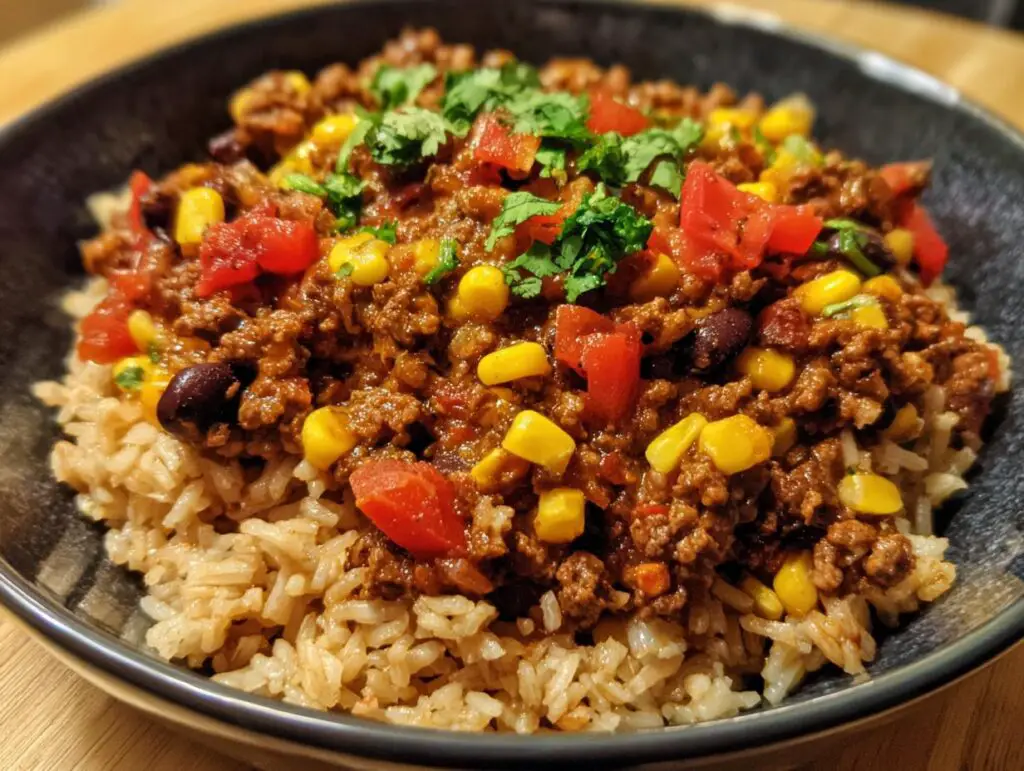Lean beef burrito bowls