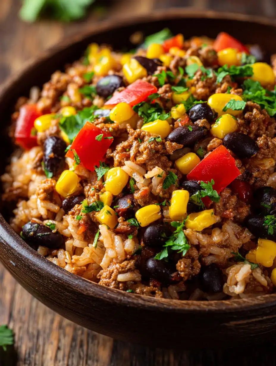 Lean beef burrito bowls - detail 2