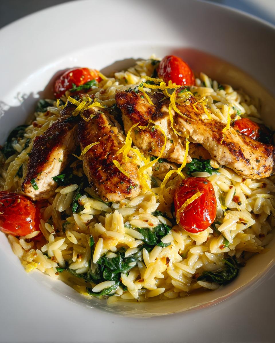 Lemon Chicken Orzo Dinner - detail 2