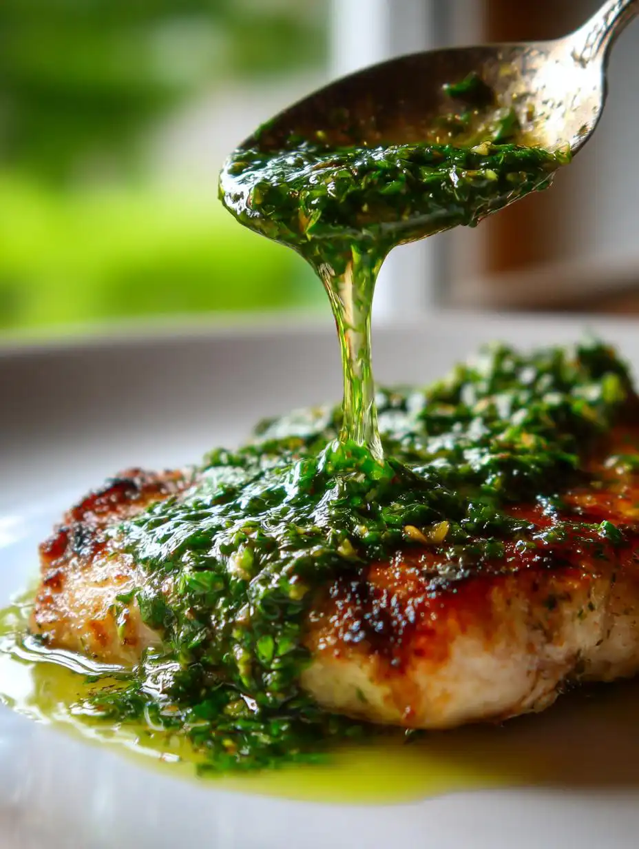 Lemon herb sauce - detail 2