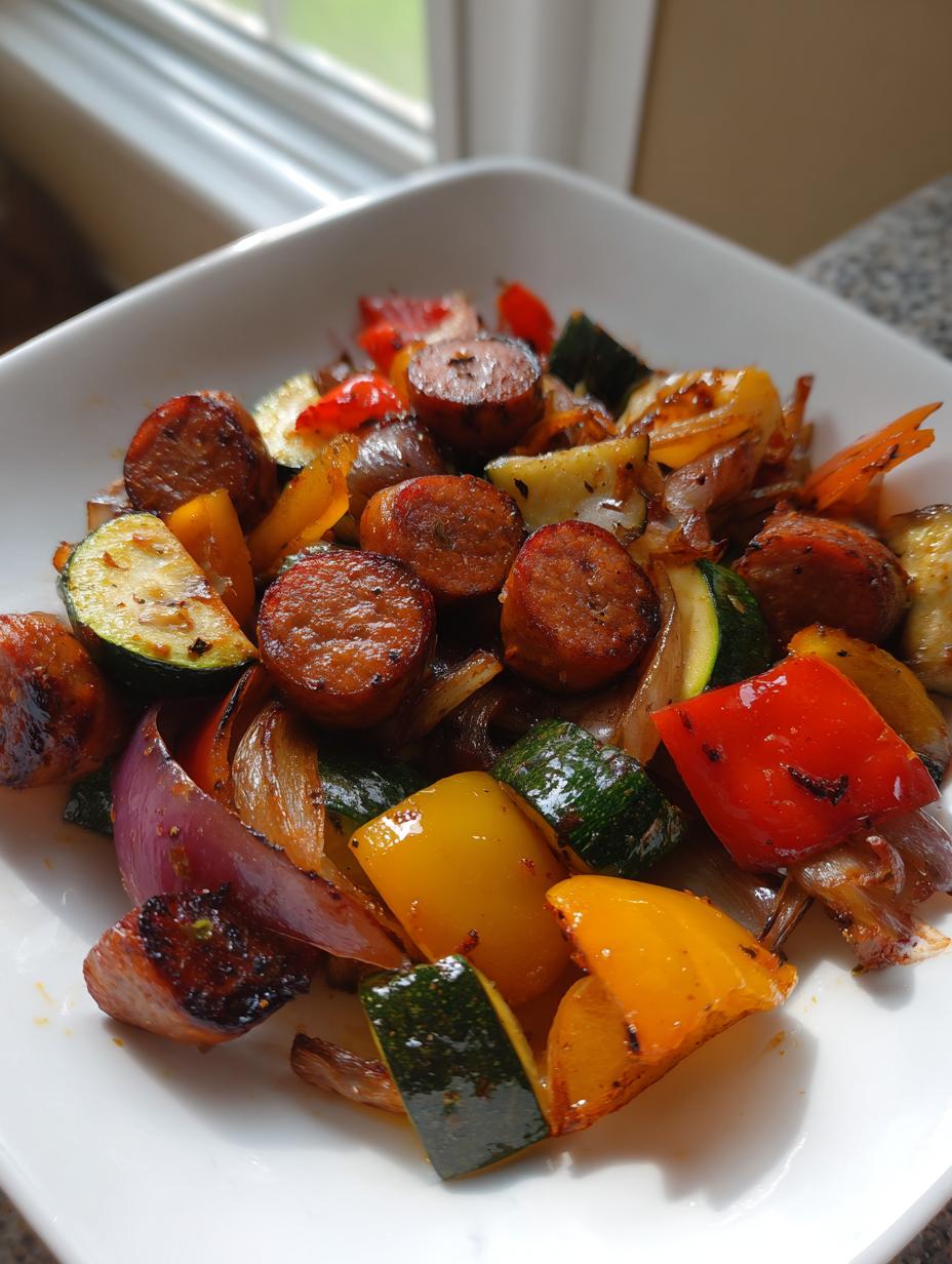 Lightened-Up Sausage Veggie Dinner - detail 2