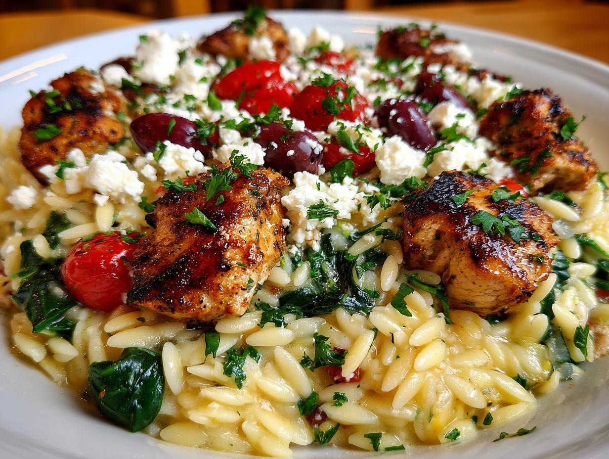 Amazed 1-Pan Mediterranean Chicken Orzo