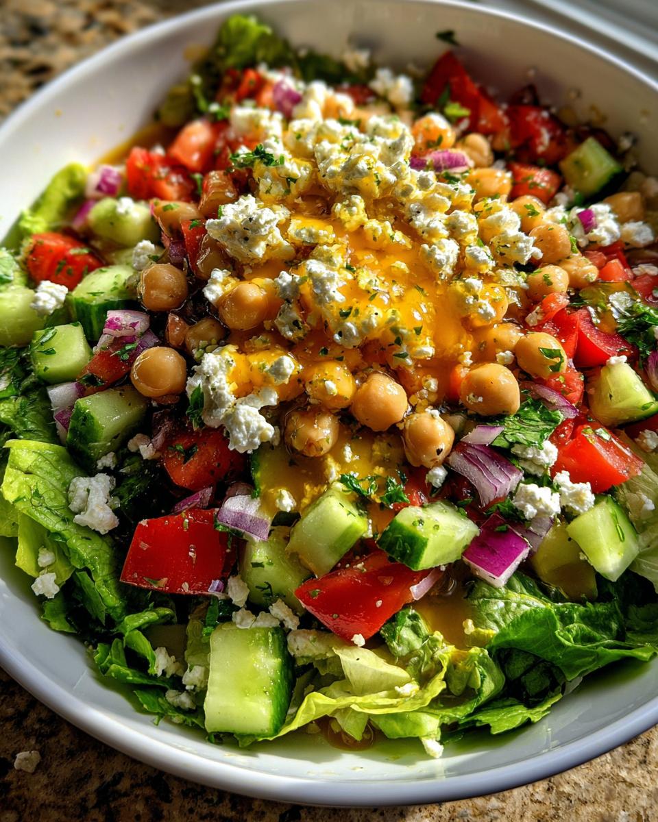Mediterranean Chickpea Feta Avocado Bowls - detail 2