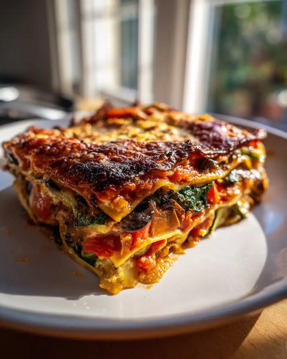 Mediterranean Vegetable Lasagna - detail 1