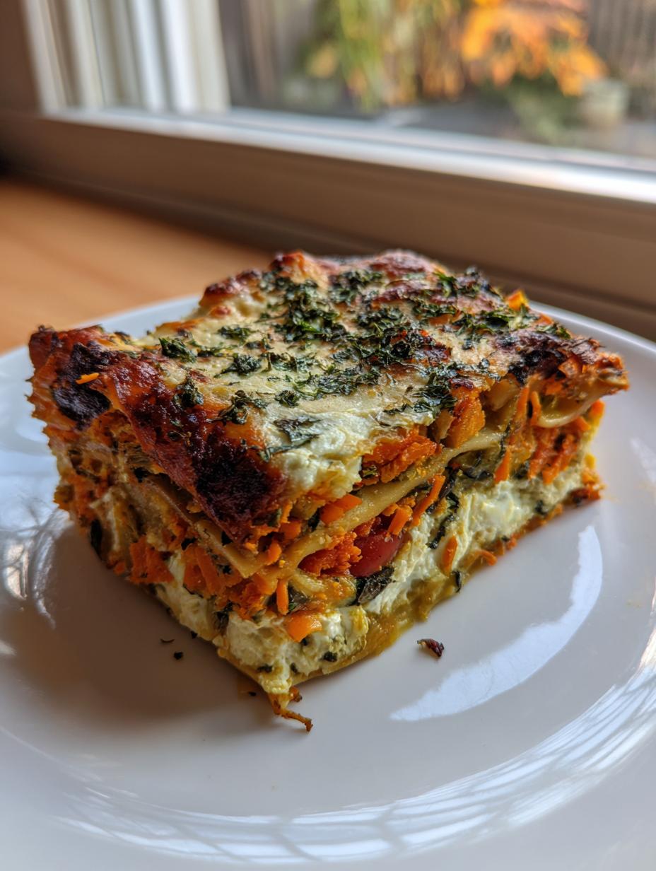 Mediterranean Vegetable Lasagna - detail 2