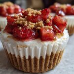 Mini Strawberry Shortcake Cheesecake Cups
