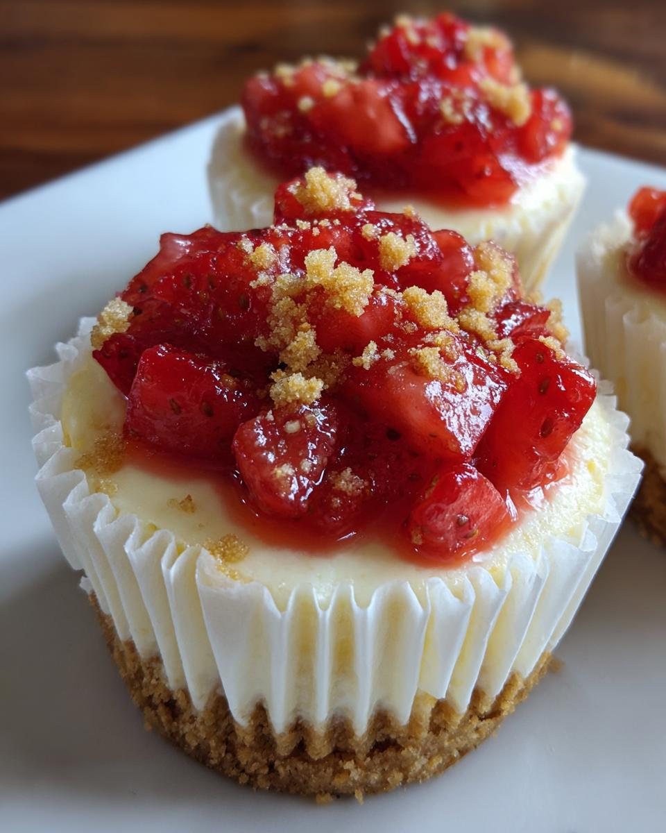 Mini Strawberry Shortcake Cheesecake Cups - detail 2