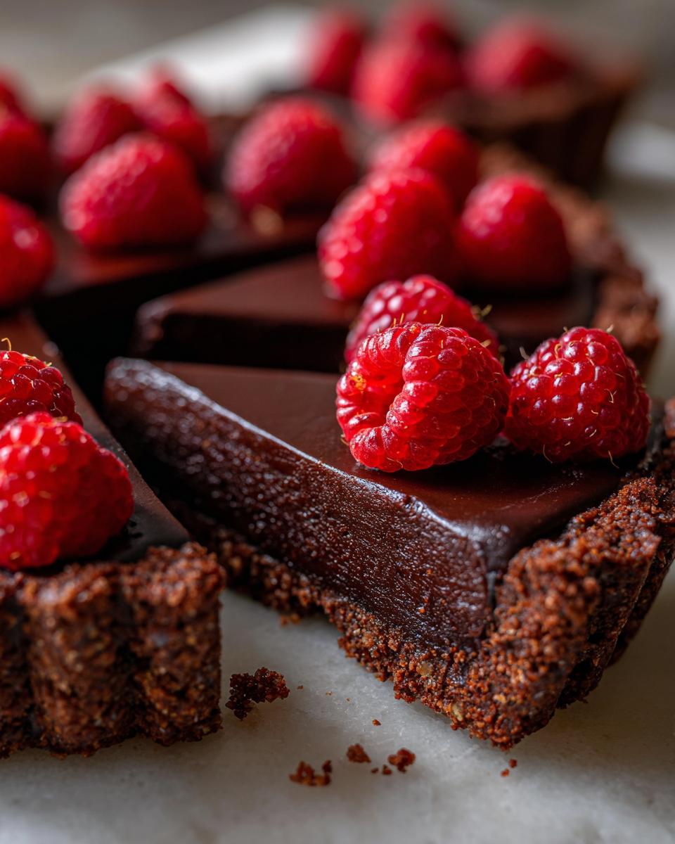No-Bake Chocolate Raspberry Tart - detail 1