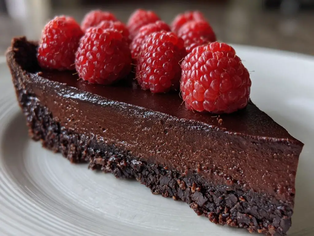 No-Bake Chocolate Raspberry Tart