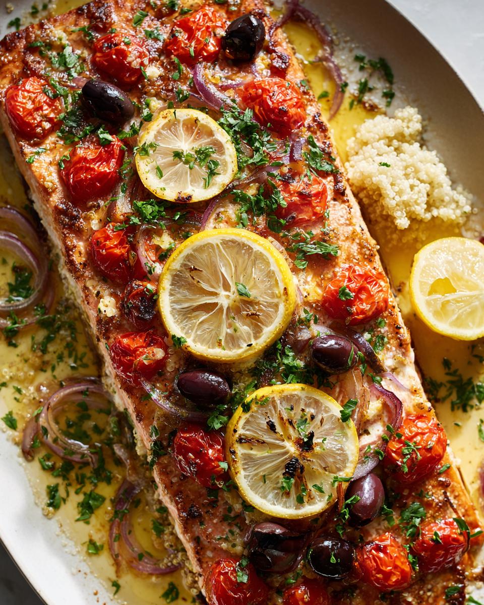 One Pan Mediterranean Tomato Olive Baked Salmon - detail 2