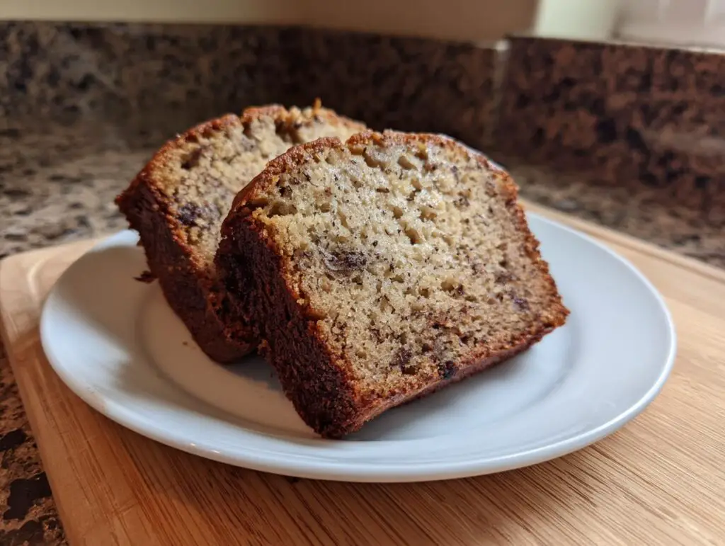 One-bowl whole wheat banana bread