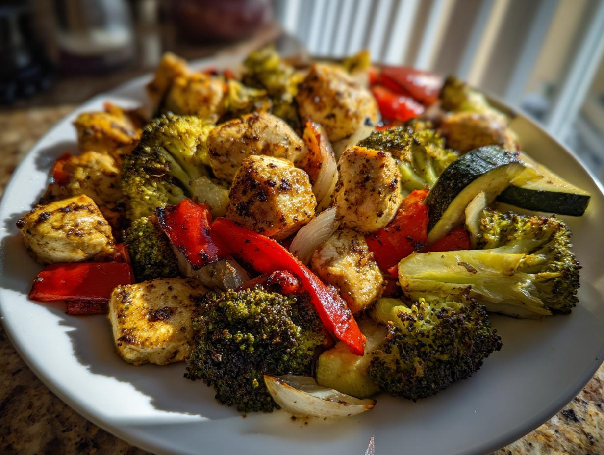 Amazing 1-pan chicken and veggies dinner