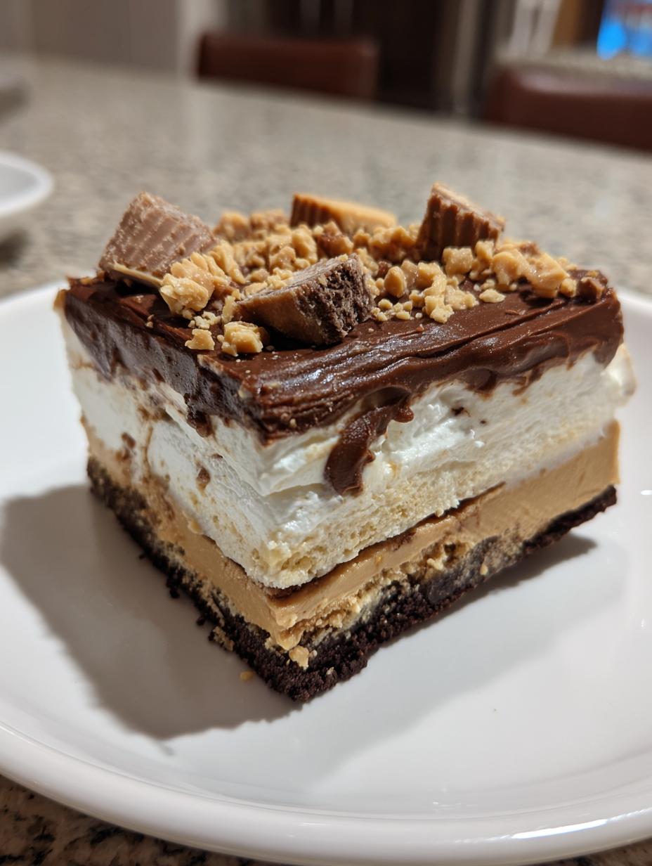 Peanut Butter Chocolate Lasagna - detail 2