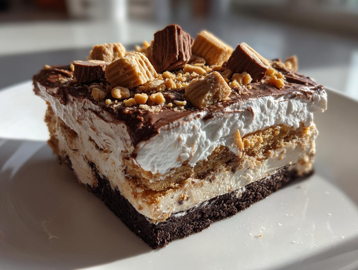 Amazing Peanut Butter Chocolate Lasagna: 4 Hour Chill