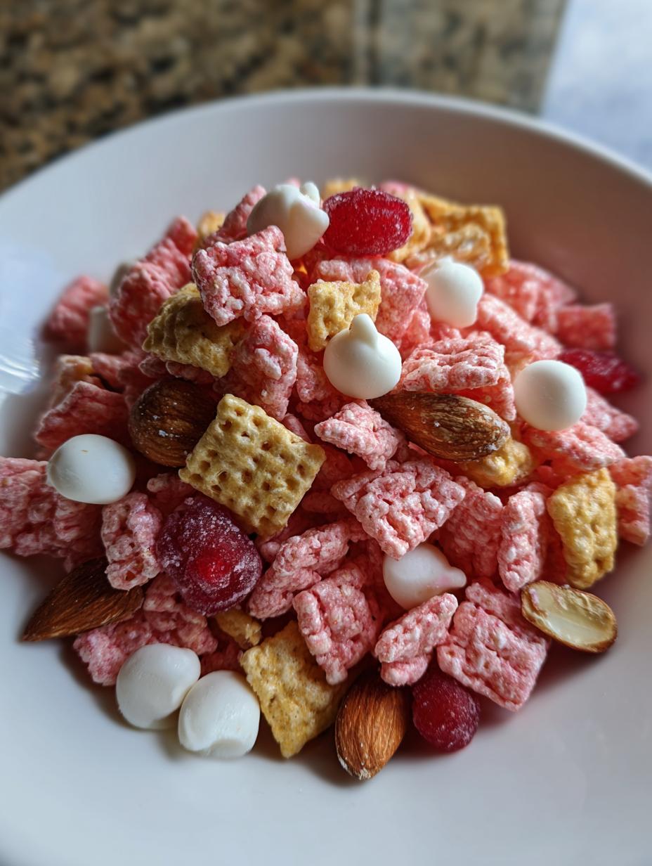 Pink snack mix - detail 2